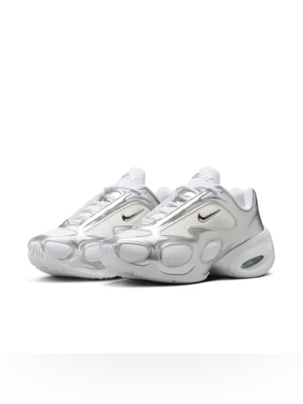 NIKE Air Max Muse Women’s Size 10 White Metallic Silver Sneakers FV1920-100 NIB